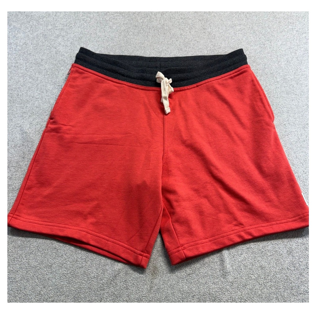 NWT Chubbies Mens M The Pink Porches 7" Lounge Shorts Red Drawstring Gym Casual